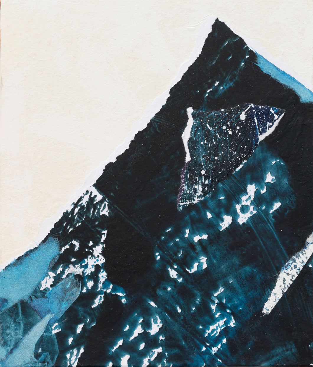 CARIBAÏ, Echappée VIII, Encres et acryliques sur papier marouflé sur bois, H 20 X L 17 cm, 2023