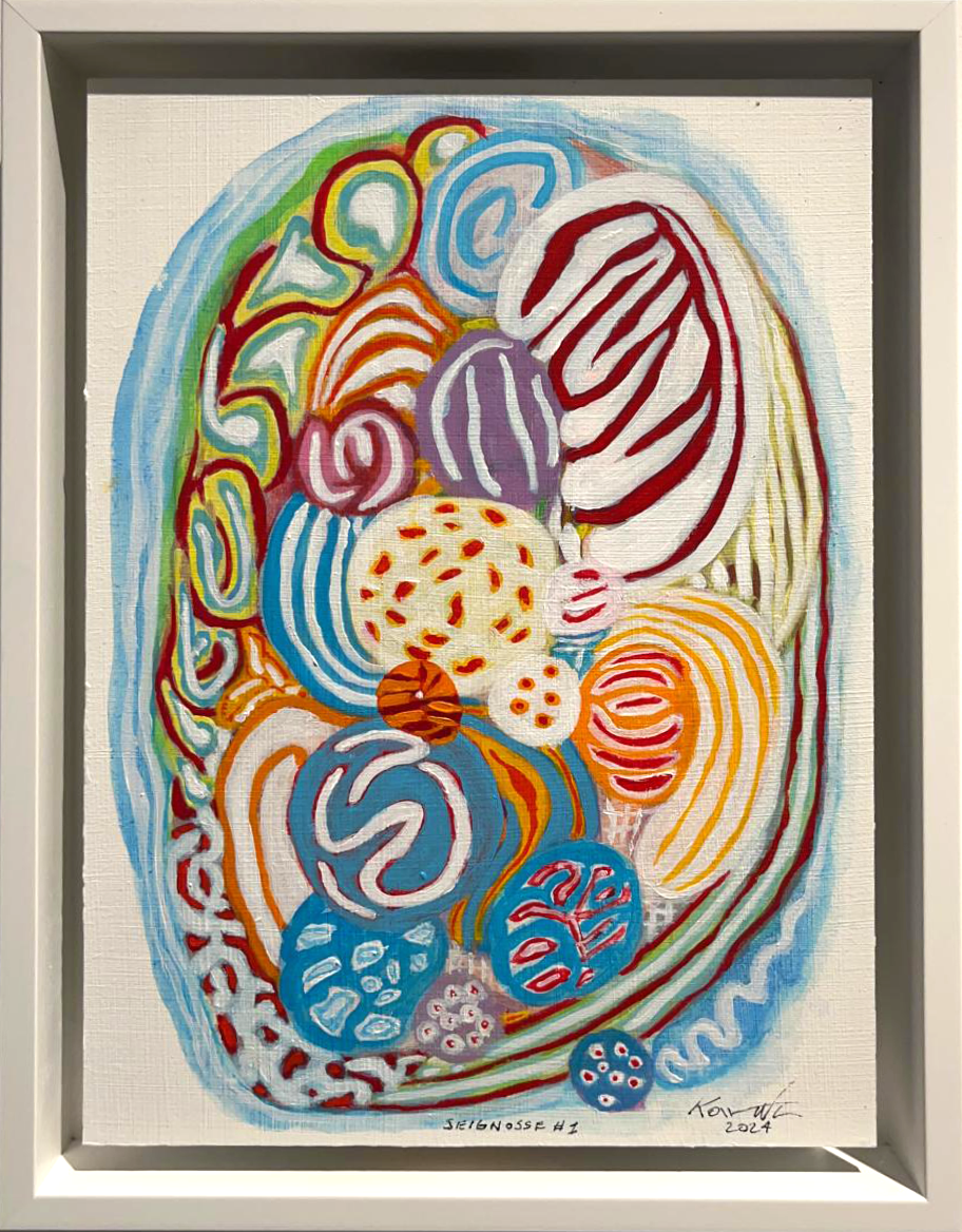 JEFF KOWATCH, Seignosse #1, acrylic on dibond, H30 x L21 cm, 2024