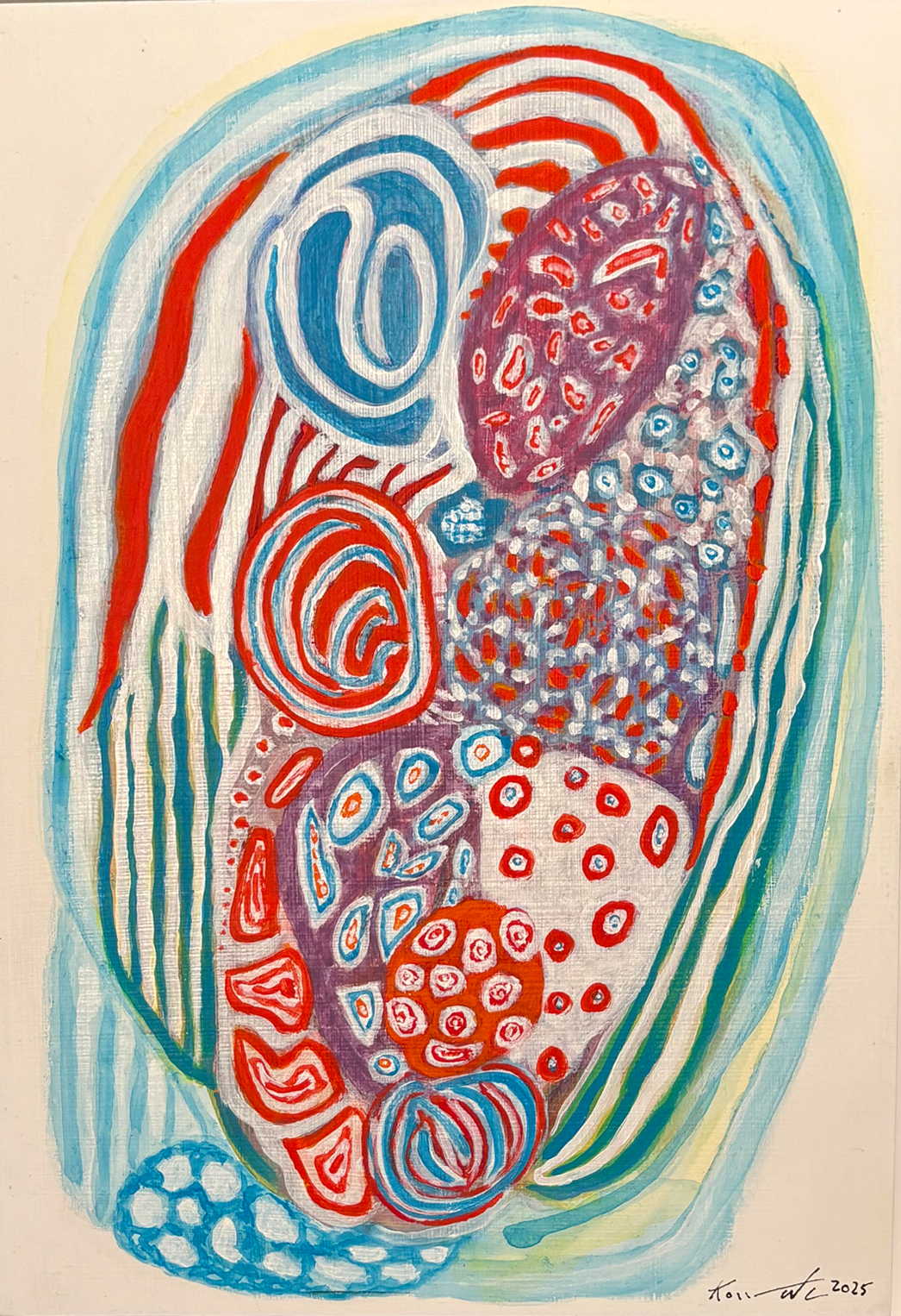 JEFF KOWATCH, Seignosse #4, Acrylic on dibond, H30 x L21 cm, 2025