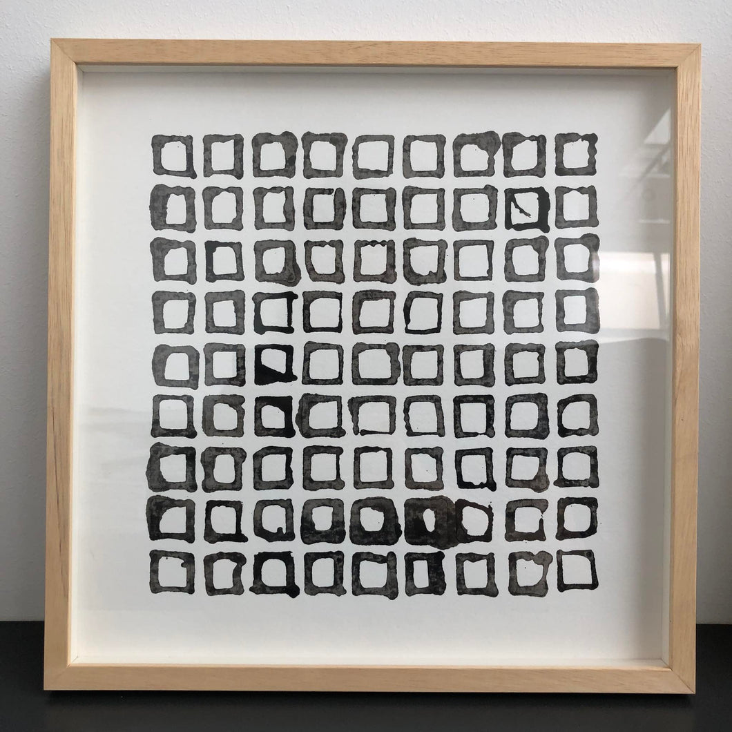Bernadette CHÉNÉ, Sans titre, Encre sur papier, 31,5 x 31,5 cm, 2019