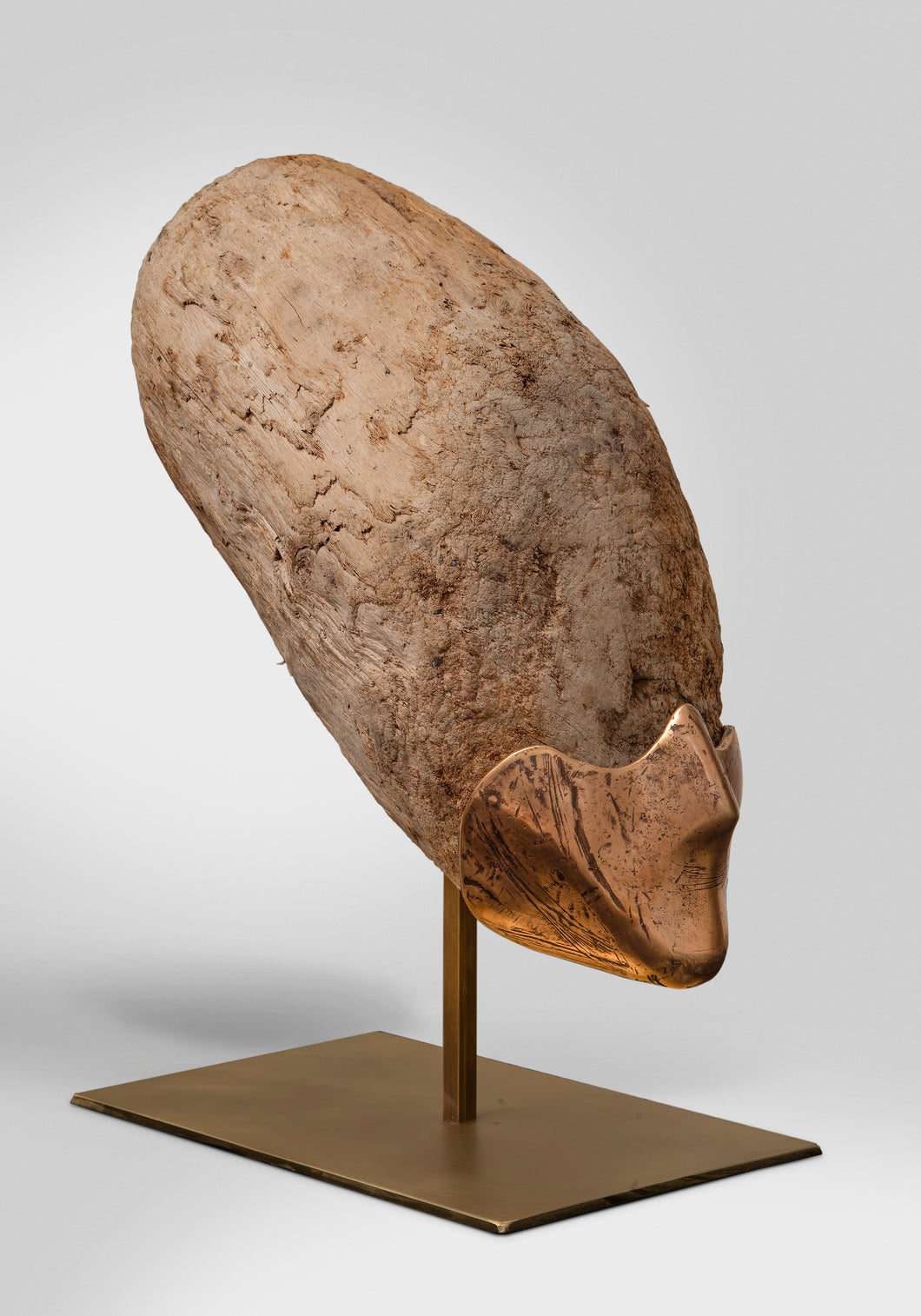 Catherine François, 'Tête Nefertiti', Bronze et bois', 48 x 48 cm, 2020