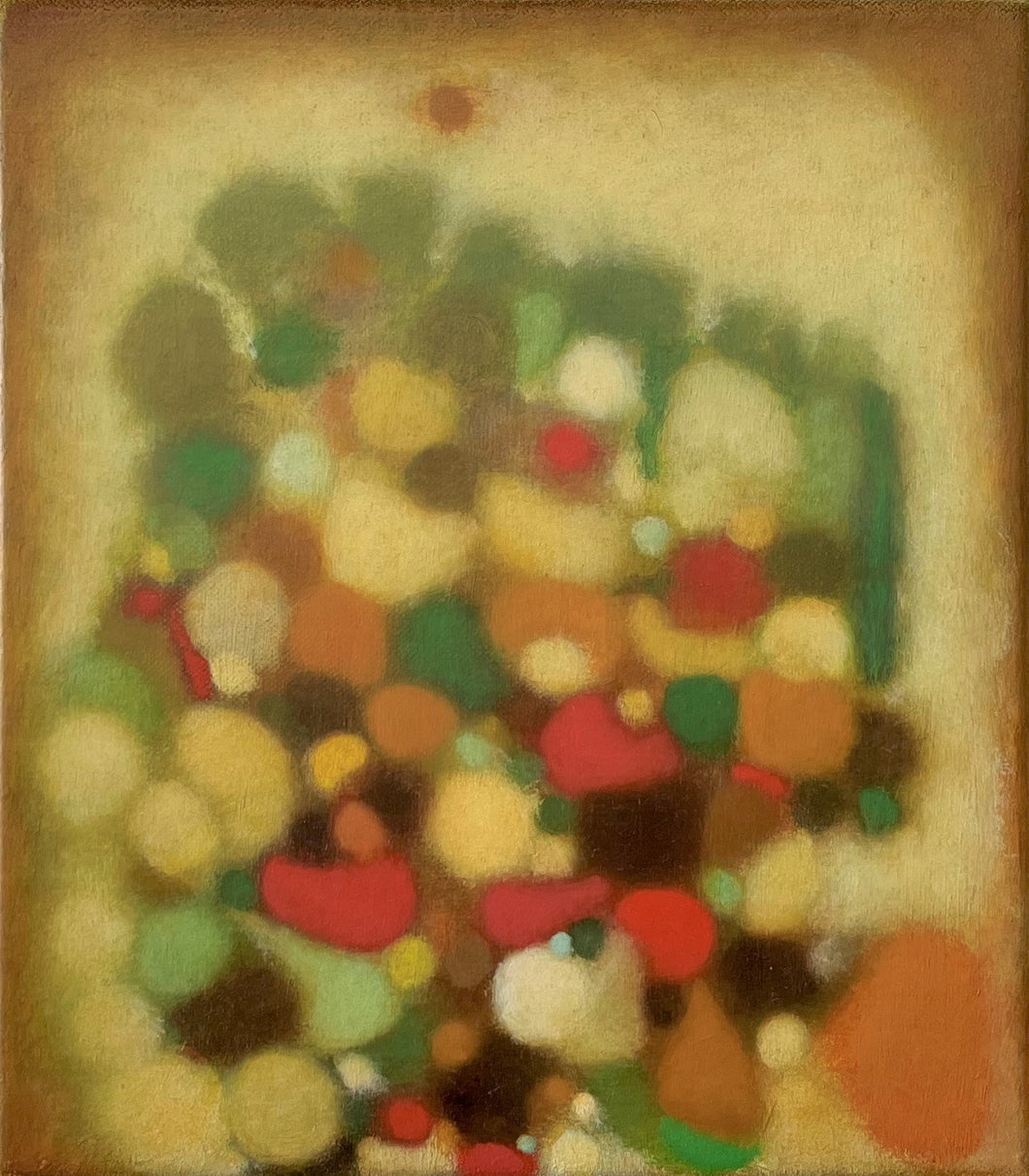 Jeff KOWATCH, Sant Eustachio, Huile sur lin, 25 x 23 cm, 2022