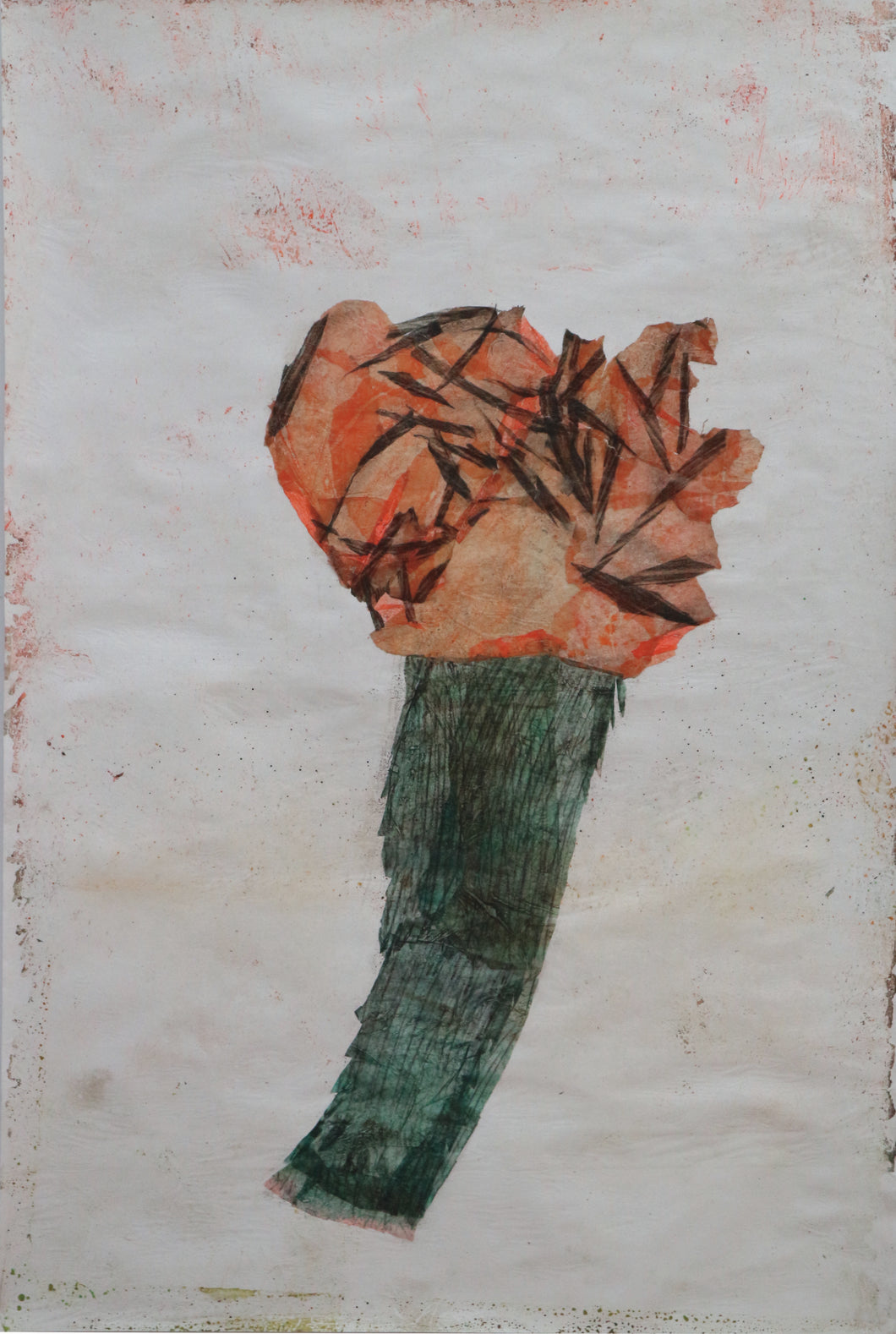 Valérie Novello, Recoller, collage, gouache, 137 x 90 cm, 2021